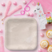 シックパールグラムアイボリー赤面結婚ズ ペーパープレート (パーティー)