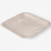 シックパールグラムアイボリー赤面結婚ズ ペーパープレート (傾斜あり)