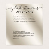 シックパールグリッターアイボリーアグラデーションフターケア 名刺 (内部フラット)