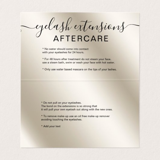 シックパールグリッターアイボリーアグラデーションフターケア 名刺 (内部フラット)