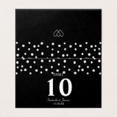 シックパール紙吹雪オンブラック結婚ズ (外部フラット)