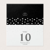 シックパール紙吹雪オンブラック&ホワイト結婚ズ (外部フラット)