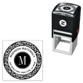 シックヒョウのスポットボホモノグラム差出人住所 セルフインキングスタンプ (インサイチュ)