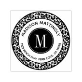 シックヒョウのスポットボホモノグラム差出人住所 セルフインキングスタンプ (デザイン)