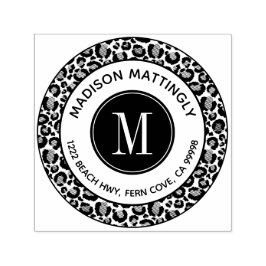 シックヒョウのスポットボホモノグラム差出人住所 セルフインキングスタンプ