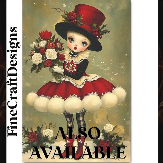 シックビクトリアンガールブーケフラワーズBD2Rデクページ 薄葉紙