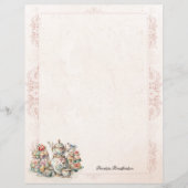 シックビクトリアンハイティーパーソナル文房具紙 (正面)