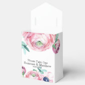 シックビクトリアン赤面ピンク牡丹デイジー結婚ズ フェイバーボックス (オープン)