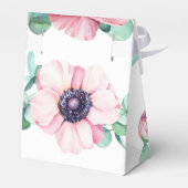 シックビクトリアン赤面ピンク牡丹デイジー結婚ズ フェイバーボックス (裏面サイド)