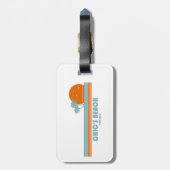 シックビーチバージニアサンパームツリーズ ラゲッジタグ (裏面縦)