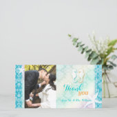 シックビーチ結婚シーホースの写真サンキューカード サンキューカード (スタンド正面)