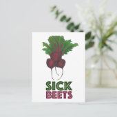 シックビーツ(ビート)赤バンチ野菜ガーデンフード ポストカード (スタンド正面)