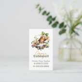 シックピアノ先生ウォーターカラーアート 名刺 (スタンド正面)