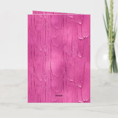 シックピンクケーキつや消し誕生日 カード (裏面)