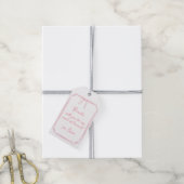 シックピンクコケットボウメイド・オブ・オーナー（花嫁付き添い人）提案 ギフトタグ (より糸付き)