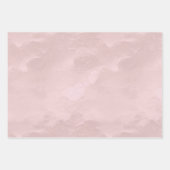 シックピンクパールブライダルシャワー ラッピングペーパーシート (正面)