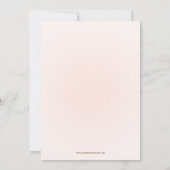 シックピンクメイソンジャーフローラブライダルシャワー招待状 招待状 (裏面)