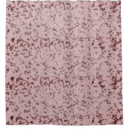 シックピンクローズ赤面大理石 シャワーカーテン