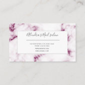 シックピンク大理石ネイルサロン名刺 名刺 (裏面)