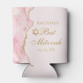 シックピンク金ゴールドアゲートバルミツワーカスタムパーティー 缶クーラー (裏面)