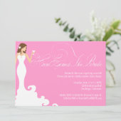 シックピン来クヒアザブライドシャワー招待状 招待状 (スタンド正面)