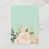 シックピーニー金ゴールド結婚タイポグラフィの詳細 エンクロージャーカード (裏面)