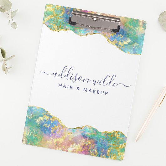 シックファイアオパールレインボージェムストーンビジネス クリップボード