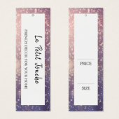 シックファッションぶら下がったズ表示価格ラベル (正面&裏面)