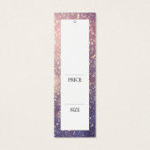 シックファッションぶら下がったズ表示価格ラベル (裏面)