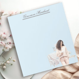 シックファッションガールパーソナライズされたヴィネット ノートパッド