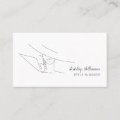 シックファッションブロガースタイリッシュ、ファッションモデル 名刺 (正面)