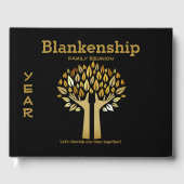 シックファミリー懇親会ハンズアップツリー葉カスタム ゲストブック (正面)