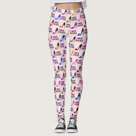 シックファンキーなシューズラバーレギンス レギンス (正面)