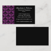 シックファンシーな名刺、プラムの完璧 名刺 (正面/裏面)