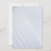 シックファンシースタイリッシュシルバー結婚式招待状 招待状 (裏面)