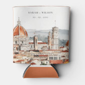 シックフィレンツェ大聖堂イタリアウォーター結婚カラーズ 缶クーラー (正面)