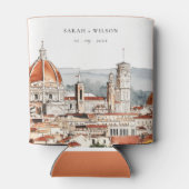 シックフィレンツェ大聖堂イタリアウォーター結婚カラーズ 缶クーラー (裏面)