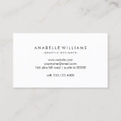 シックフェイクな絵を描ストライプ金ゴールド 名刺 (裏面)