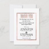 シックフェイクバラ金ゴールドサンキューカード サンキューカード (正面)