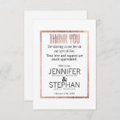 シックフェイクバラ金ゴールドサンキューカード サンキューカード (正面/裏面)