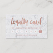 シックフェイクバラ金ゴールドタイポグラフィ大理石ロイヤリティカード ロイヤリティカード (正面)