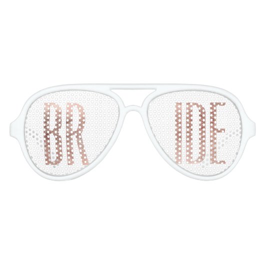 シックフェイクバラ金ゴールドブライドサングラス アビエーターサングラス (正面)