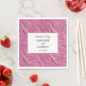 シックフェイクピンクレ結婚ザー スタンダードランチョンナプキン (インサイチュ)