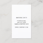 シックフェイクレザー |エグゼクティブII 名刺 (裏面)