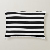 シックフェイク金ゴールドグリッタリーハートストライプ白黒 アクセントクッション (裏面)