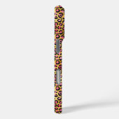 シックフェイク金ゴールドグリッターピンクアニマルプリントモノグラム Case-Mate iPhoneケース (裏面 / 右)