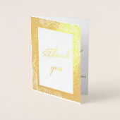 シックフェイク金ゴールドメ結婚タル写真あり実在 箔カード (正面)