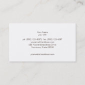 シックフェイク金ゴールドリーフサークルTaupeルック 名刺 (裏面)