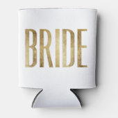 シックフェイク金ゴールド花嫁バチェロレッテ 缶クーラー (正面)