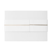 シックフェイク金ゴールド&ホワイト結婚ズ 招待状ベリーバンド (裏面例)